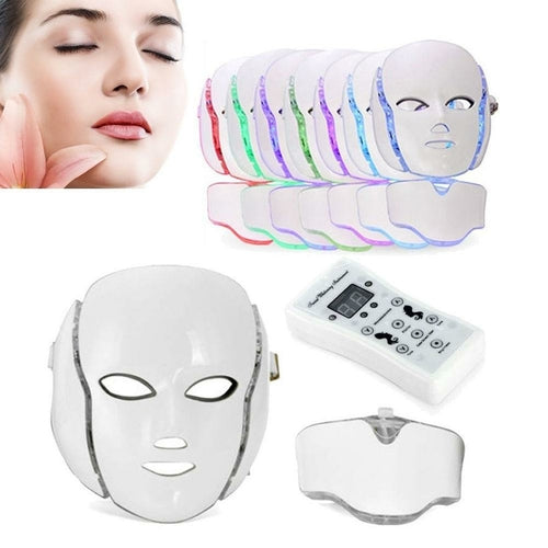 Purely You™ 7 Color PDT light Therapy face Beauty Machine LED Facial Neck Mask
