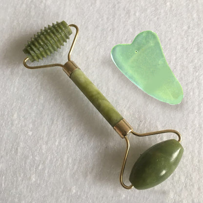 Purely You™ Jade Beauty Roller and Gua Sha Massager Tool