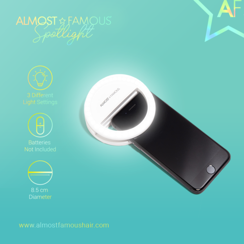 Purely You™ Almost Famous Spotlight Selfie Light – Black