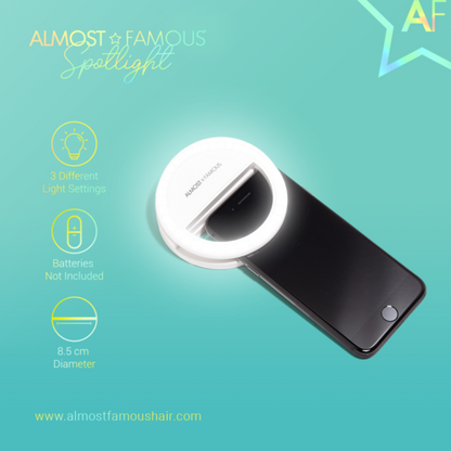 Purely You™ Almost Famous Spotlight Selfie Light – Black