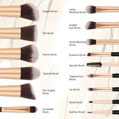 Purely You™ 14pcs Pink Makeup Brushes Kit