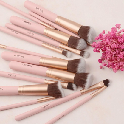 Purely You™ 14pcs Pink Makeup Brushes Kit