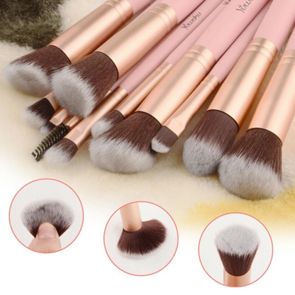 Purely You™ 14pcs Pink Makeup Brushes Kit